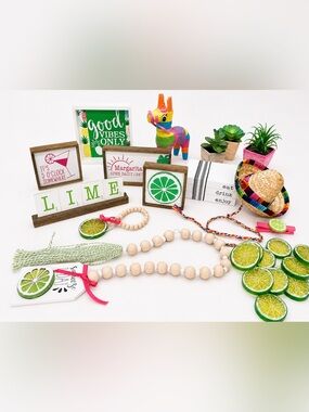 ✨Fiesta Margarita Decor Bundle | Summer Tiered Tray Decor | Cinco de Mayo Decor✨